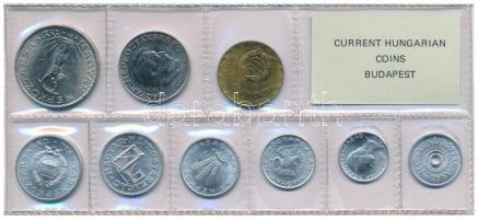 1971. 2f-10Ft (9xklf) érmés forgalmi sor fóliatokban T:UNC Adamo FO4