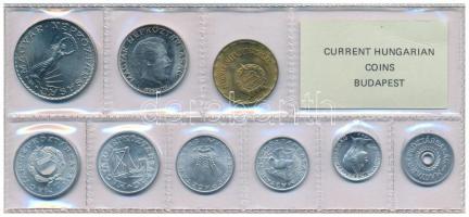 1972. 2f-10Ft (9xklf) érmés forgalmi sor fóliatokban T:UNC. Adamo FO4
