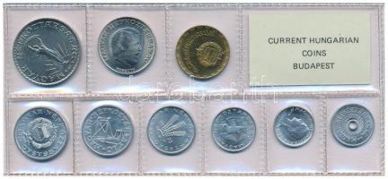 1973. 2f-10Ft (9xklf) érmés forgalmi sor fóliatokban T:UNC Adamo FO4