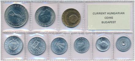 1975. 2f-10Ft (9xklf) érmés forgalmi sor fóliatokban T:UNC Adamo FO4