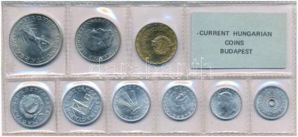 1977. 2f-10Ft (9xklf) érmés forgalmi sor fóliatokban T:UNC Adamo FO4