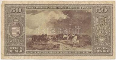 1945. 50P "D 009 034430" palindrom sorszámmal T:F,VG
Adamo P15