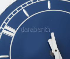 Üveg elemes falióra, elem nélkül, d: 26 cm