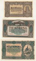 1920. 10K + 20K + 1923. 100K T:AU-XF, hajtatlan, sarokhajlás Adamo K14, K21, K25