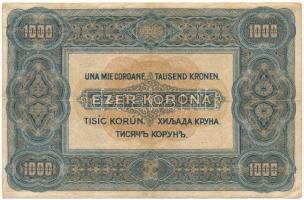 1920. 1000K piros "B16 585499" sorozat- és sorszámmal, "Orell Füssli Zürich" nyo...