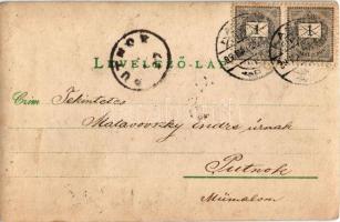 1899 (Vorläufer) Kassa, Kosice; A kassai katolikus főgimnázium VIII. osztályának tanári kara és végz...