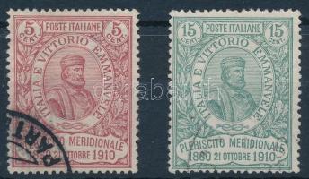 Olaszország 1910 Mi 97-98 (Mi EUR 280,-)