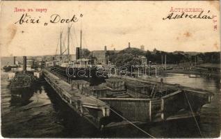 Astrakhan, dock at the port, "TAMARA" steamship (fl)