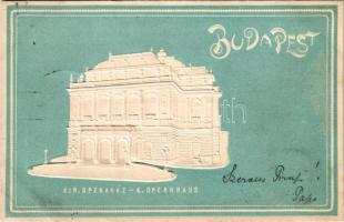 1900 Budapest VI. M. kir. Operaház. Emb. litho (EK)