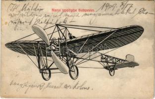 1909 Budapest, Bleriot repülőgépe Budapesten (felületi sérülés / surface damage)