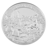 Bognár György (1944-) 1996. "Millecentenárium" kétoldalas jelzett Ag emlékérem, kapszulába...