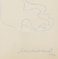 Aczél Ilona (1929-2000), 3 db mű: Balaton-sorozat (Nyár, Belső-tó, Szőlődombokon). Golyóstoll, papír...