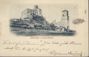 1898 Trencsén castle