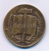 1938. "Szálasi Ferenc 1938. / NSZ (Nemzetiszocialista)" kétoldalas bronz emlékérem. Szign....