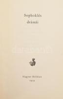 Sophokles drámái. 1959, Magyar Helikon. Kiadói bőr kötés, gerinc sérült, kopottas állapotban.