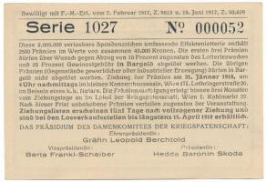 Ausztria 1916. "Zita királyné gyermeknap sorsjegy" 20h-ról, II. kiadás T:AU
Austria 1916....