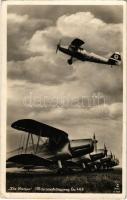 1939 "Die Gothas" Mehrzweckflugzeug Gotha Go 145 / WWII German biplane used by Luftwaffe training units, swastika (EK)