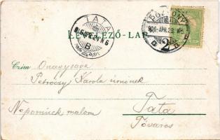 1906 Pozsony, Pressburg, Bratislava; Kórház utca, villamos. Duschinsky G. kiadása/ Spitalgasse / str...