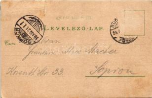 1898 (Vorläufer) Budapest XIII. Margitsziget, gyógyforrás, Margit fürdő. Louis Glaser Art Nouveau, f...