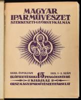 1929 Magyar Iparművészet folyóirat teljes évfolyama: XXXII. évf. 1-10. sz. Szerk.: Györgyi Kálmán. B...