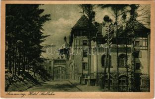 1926 Semmering, Hotel Südbahn (tear)