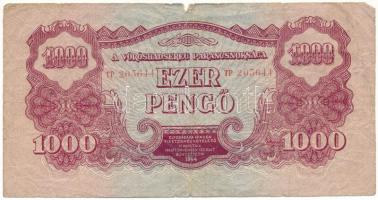 1944. 1000P "A Vöröshadsereg Parancsnoksága" "TP 205644" T:VG-G Adamo P48
