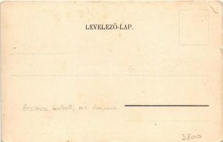 Naszód, Nasaud; Fő tér, templom. Schwarz Mór felvétele / main square, church (EK)