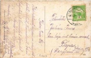 1916 Karánsebes, Caransebes; Ferenc József király szobor / monument of Franz Joseph (fl)