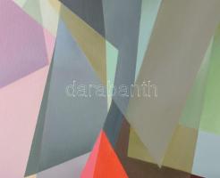 Csóka László (1967-): Bábel. Olaj, vászon, jelezve balra lent. 120x90 cm