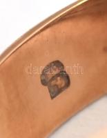 14K arany (Au) gyűrű mesterséges rubinnal, jelzett br 7,9 g m: 57