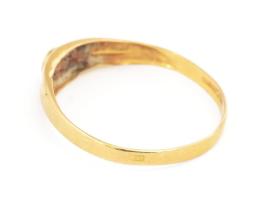 18K arany (Au) gyűrű rubinnal, jelzett br 1 g m: 57