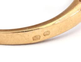 14K arany (Au) gyűrű , jelzett 3,73 g m: 60