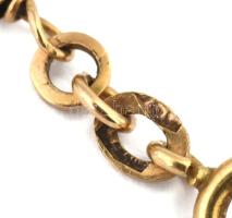 KArlánc gyöngyökkel ékítve. 14K arany (Au) jelzett br 4,89 g 18 cm