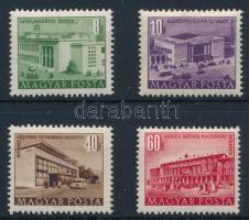 1951/53 Épületek I. 4 klf érték számvízjellel (16.500)