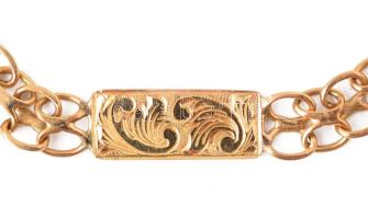 Karlánc 18K arany (Au) jelzett 8,76 g 18 cm