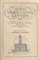 György Endre (szerk.): Amíg városatya lettem... A főváros tisztviselőinek és törvényhatósági bizottság tagjainak önéletrajz-gyűjteménye. ALÁÍRT! Bp., 1930, Bíró Miklós. Eredeti borítóval újrakötött papírkötés, foltos, ázásnyomos lapok, viseltes állapotban.