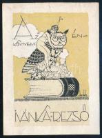 Darilek Henrik (1878-1963): Az én könyvem, Ivánka Rezső (ex libris). Klisé, kétszínnyomat, papír, jelzett a klisén. 7,5x5 cm