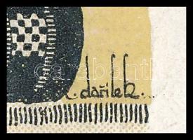 Darilek Henrik (1878-1963): Az én könyvem, Ivánka Rezső (ex libris). Klisé, kétszínnyomat, papír, je...