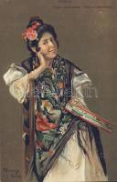 Sicilian folkwear litho