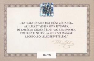 2024. 200Ft bicolor "Batthyány Lajos" első napi veret sorszámozott emléklapon "09753&...