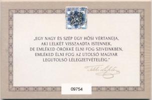 2024. 200Ft bicolor "Batthyány Lajos" első napi veret sorszámozott emléklapon "09754&...