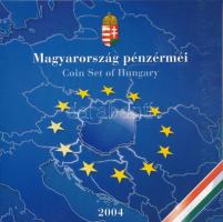 2004. 1Ft-100Ft (7xklf) forgalmi sor szettben + 50Ft Cu-Ni "Magyarország az EU tagja" forgalmi emlékérme T:PP kis patina, külső tok ragasztása elengedett Adamo FO38.1