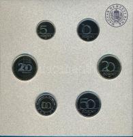 2023. 5Ft-200Ft (6xklf) + 50Ft Cu-Ni "75 éves az Országos Mentőszolgálat" + 100Ft bicolor ...