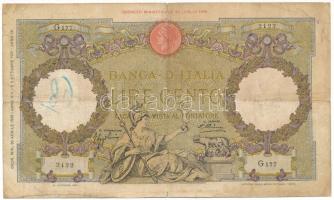 Olaszország 1931. 100L "Capranesi - Roma" T:F-VG, szakadások, firka, kereszthajtásnál pici lyuk Italy 1931. 100 Lire "Capranesi - Roma" C:F-VG, tears, doodle, tiny hole in the middle Krause P#55