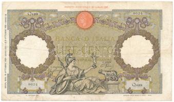 Olaszország 1939. 100L "Capranesi - Roma" T:F Italy 1939. 100 Lire "Capranesi - Roma" C:F Krause P#55