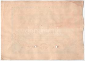 1922 Esztergom "Esztergomi Takarékpénztár Részvénytársaság" részvénye 2000K-ról szárazpecs...