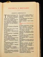 Breviarium Romanum I-II. Romae-Turonibus-Parisiis,1961, Maison Mame. Kiadói aranyozott egészbőr-kötés, aranyozott lapélekkel, kopott borítóval, a gerincen kis sérülésekkel.