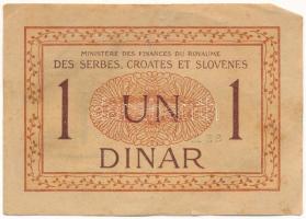 Szerb-Horvát-Szlovén Királyság DN (1919.) 1D T:F kis beszakadás, folt Kingdom of the Serbs, Croats a...
