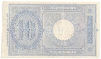 Olaszország DN(1918) 10L "044373 3365" (Aláírás: Giuseppe dell'Ara és Porena) T:F, sz...