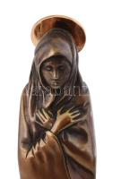 Melocco Miklós (1935): Madonna. Bronz, márvány talapzaton. Jelzés nélkül. 30 cm